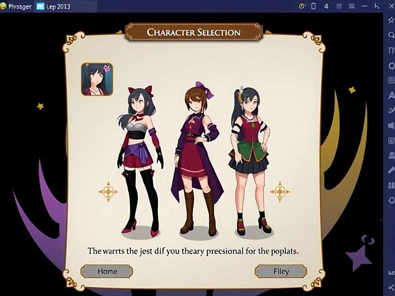 Choose Your Character in Anise Magic Quest Anise Magic Quest Character Selection Screen